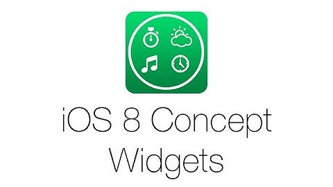 iOS 8 Widgets Concept