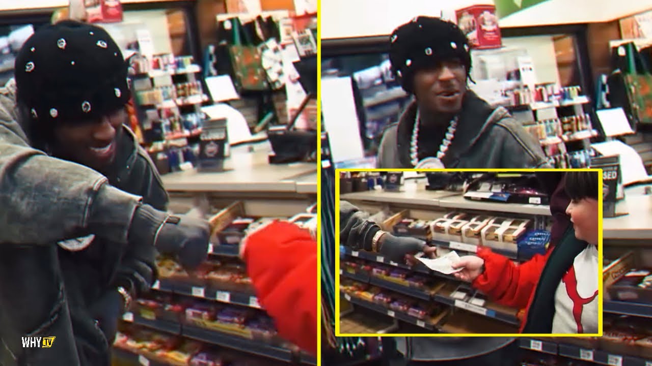 NBA YoungBoy подарил юному фанату 100 долларов на заправке: «YoungBoy всегда благословляет детей».