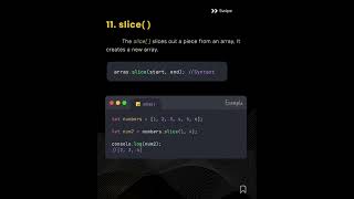 🔥 Complete Guide to #JavaScript Array Methods! 🚀 #coding #programming #webdevelopment #javascript