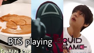 BTS playing SQUID GAME