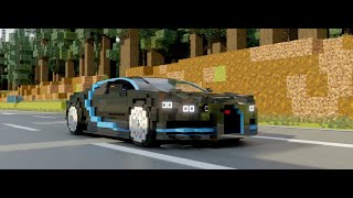 MINECRAFT ANIMATION | Bugatti Chiron 0-400-0 | REMAKE