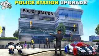 GTA 5 : Franklin Shinchan & Pinchan Upgrade Their Ultimate Police Station GTA 5 ! screenshot 1