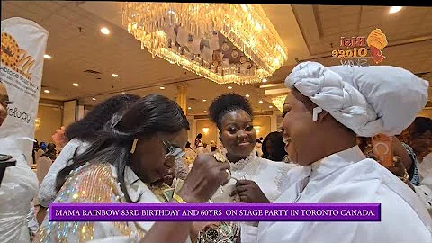 WATCH XCLUSIVE FOOTAGE FROM MAMA RAINBOW ALL WHITE 83RD BIRTHDAY AND 60 YEARS ON STAGE PARTY IN TORO