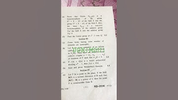 Theory of Field Extension (2021) 2nd sem.