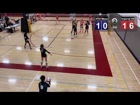 High Tech High Mesa vs Imperial High School Varsity Girls Volleyball set 2 of 2