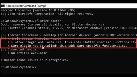 fix flutter doctor problem Flutter plugin not installed,Dart plugin not installed