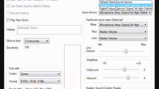 Ventrilo settings