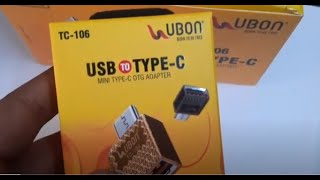 Ubon Usb To Type-C Mini Usb Type-C Adaptor Tc-106 Review And Unboxing By Shailesh Mishra