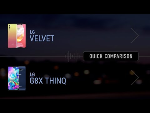 LG Velvet vs LG G8X ThinQ // Comparison