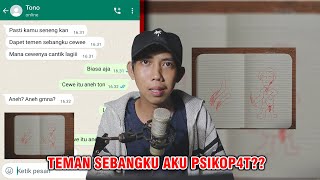 TEMAN SBANGKU AKU PSIKOP4T??? 😱 | CHAT HISTORY HORROR INDONESIA