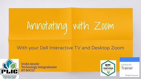 Quick Annotations in Zoom Shared Screen