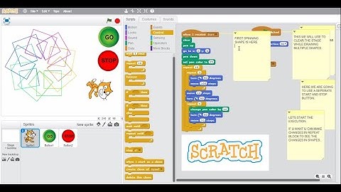 SPINNING SHAPES IN SCRATCH | USING BROADCAST MESSAGES | BLOCK CODING | SCRATCH TUTORIAL - PART 3