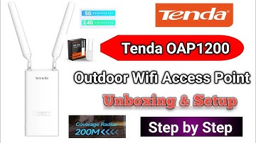Tenda OAP1200 | How to configure OAP1200 outdoor wifi Acees point | setup | Unboxing  | step by step