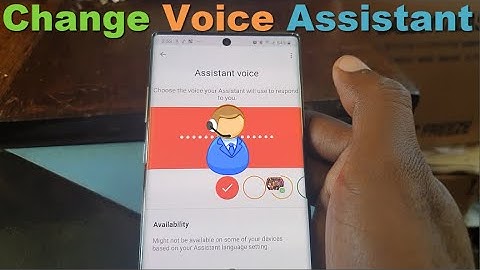 Change Google Assistant Voice Galaxy Note 10 and 10 Plus