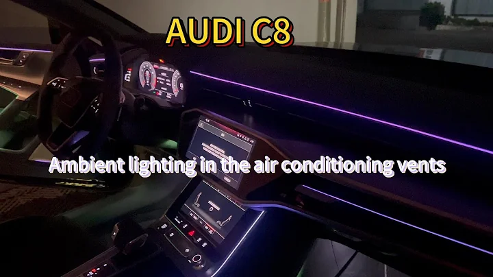 Detailed installation steps for Audi A6 S6 RS6 A7 S7 RS7 air vent panel ambient light