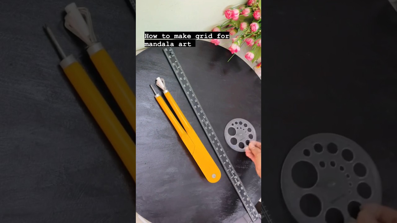 How to make grid for mandala art 