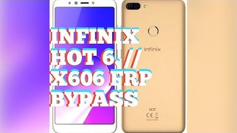 infinix hot 6 FrP BYPASS without PC/ x606 frp bypass WITHOUT computer