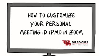 How To Customize Your Personal Meeting Id Pmi In Zoom