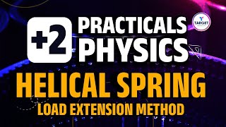 Plus Two Physics Practicals | Helical Spring - Load Extension Method | Target Learning App