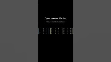 ¿Cómo SUMAR Matrices? Explicación Animada  #matematicas