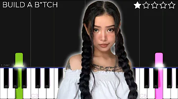 Bella Poarch - Build a B*tch | EASY Piano Tutorial