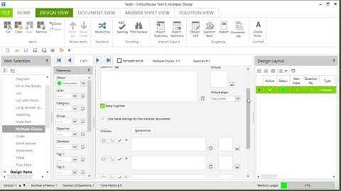 Schoolhouse Test 5: Adding a Question or Design Item