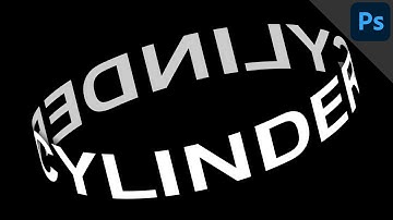 Create cylinder text (warp text) | PHOTOSHOP TUTORIAL - TEXT EFFECT
