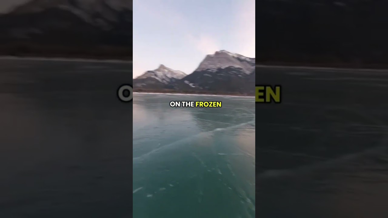 Катание на коньках по замерзшему озеру во время моей рабочей поездки в Канаду 