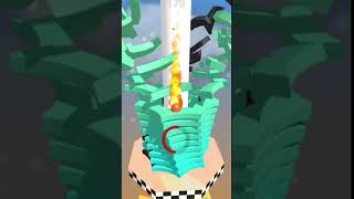 💥I Broke The Stack Tower in One Hit 😱 | Stack Ball Crash Gameplay #shorts #games #stackTower #bhoot