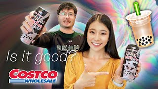 Costco Boba Tea Review! Rico Bubble Brown Sugar Bubble MilkTea Drink