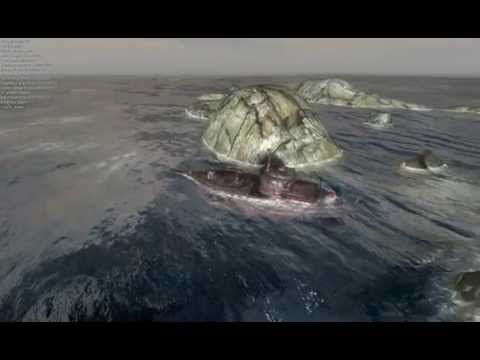 Old sub on wreck scene - Powered by Leadwerks