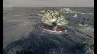 Old sub on wreck scene - Powered by Leadwerks