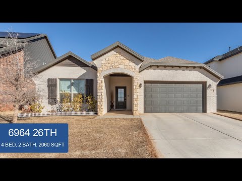 6964 26th Street, Lubbock, TX home video tour