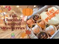 Fall Chocolate Covered Strawberries and Breakable Heart