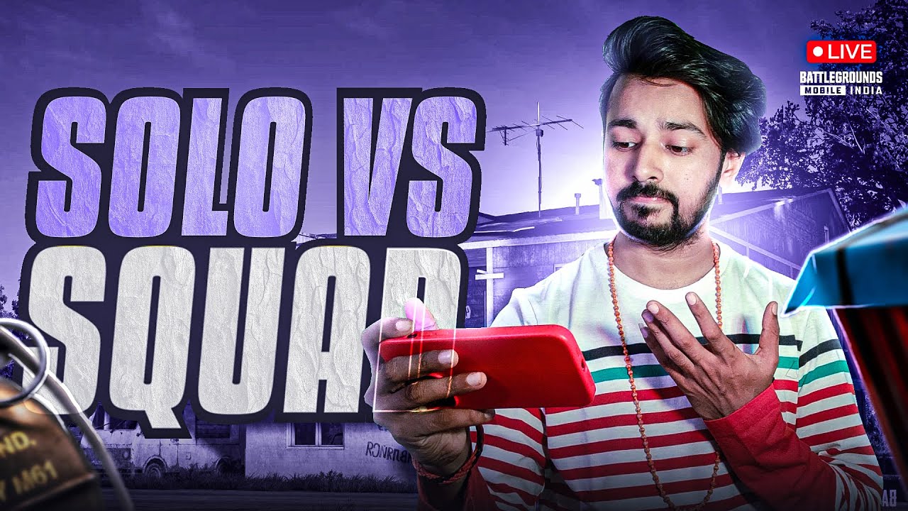 KING OF SOLO VS SQUAD LIVE | BGMI LIVE 🔥 PUBG MOBILE LIVE |  #pubglive #bgmilive