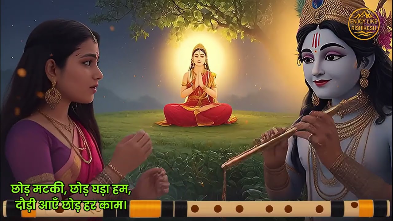 Shyam Teri Bansi Pukare Radha Naam | Emotional Krishna Bhajan | Radha Gopi Leela