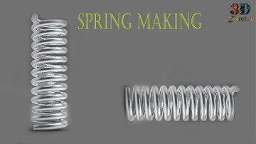 how to modeling spring in maya! make spring in maya! quick spring modeling very simple way!
