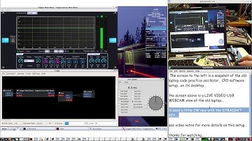 turn an OLD 1 cpu LAPTOP into a high performance Morse Code Practice Oscillator CPO