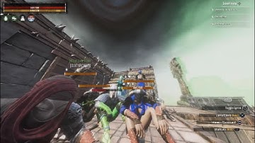 Conan Exiles Raid Wiping lost boys 3555 WEMADE THEM BODY vault!!