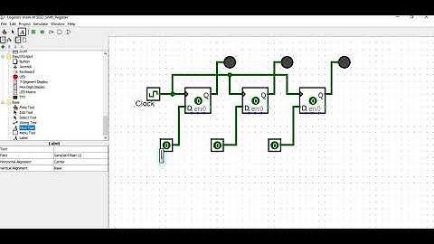 Parallel-In to Parallel-Out Shift Register using Logisim