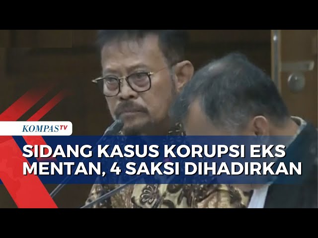 Lanjutan Sidang Kasus Korupsi Eks Mentan Syahrul Yasin Limpo, 4 Saksi Dihadirkan oleh JPU class=