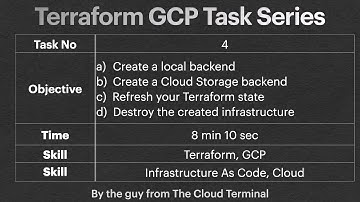 Task - 4 - Terraform GCP | Local Backend | Cloud Storage Backend | Refresh Terraform State |