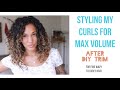 Styling Curls After Trim - Volume and Density