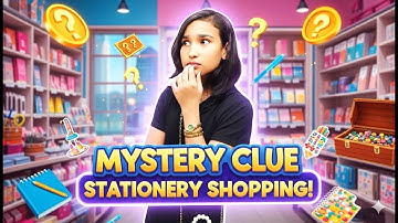 Mystery Clue Stationery Shopping Challenge! 😱🛍️ | #LearnWithPari