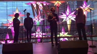 Dear Evan Hansen’s Michael Lee Brown and Mallory Bechtel w/a sound check for Only Us