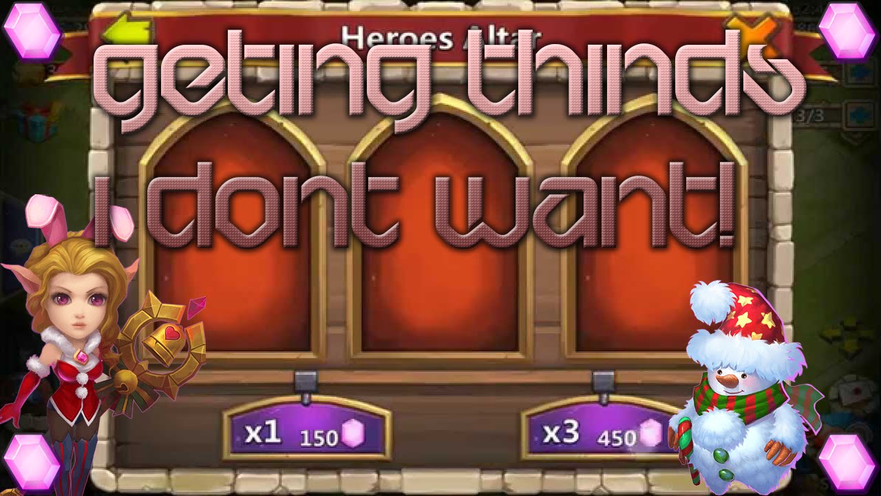 Castle clash:Rolling 4K Gems