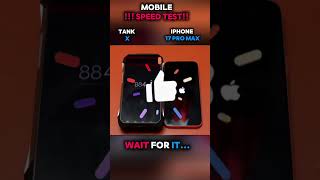 ⚡☠️IPHONE 17 PRO MAX VS TANK X SPEED TEST!!
