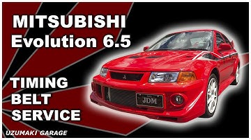TIMING BELT SERVICE - VERY  DETAILED - Mitsubishi Evo 6 TME 4G63