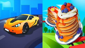 Race Master 3D VS Pancake Run - Android iOS Mobile Gameplay Walkthrough #1