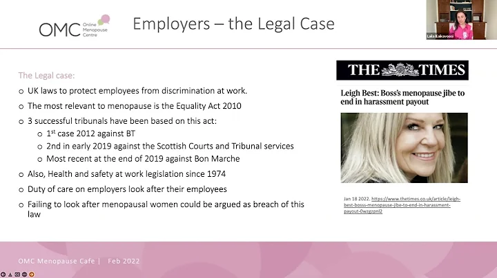 Online Menopause Centre (OMC) Menopause Cafe - Feb 22 - Menopause in the Workplace - Dr Kaikavoosi